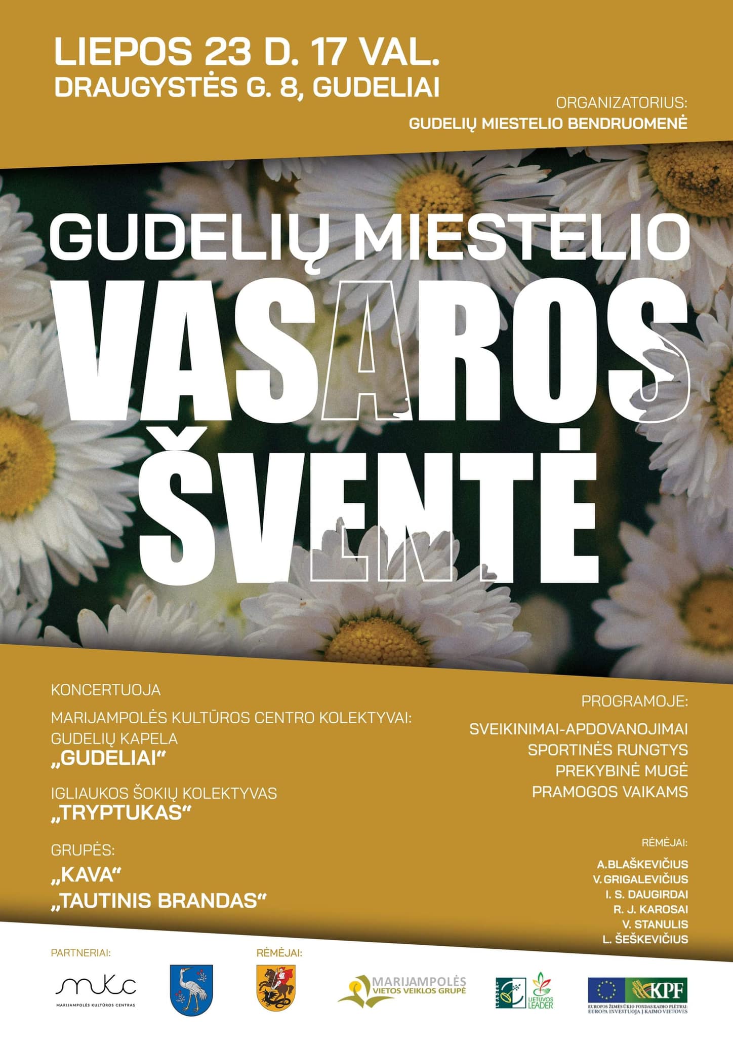 Anonsas: Gudelių miestelio vasaros šventė. 2022 m. liepos m. 23 d.