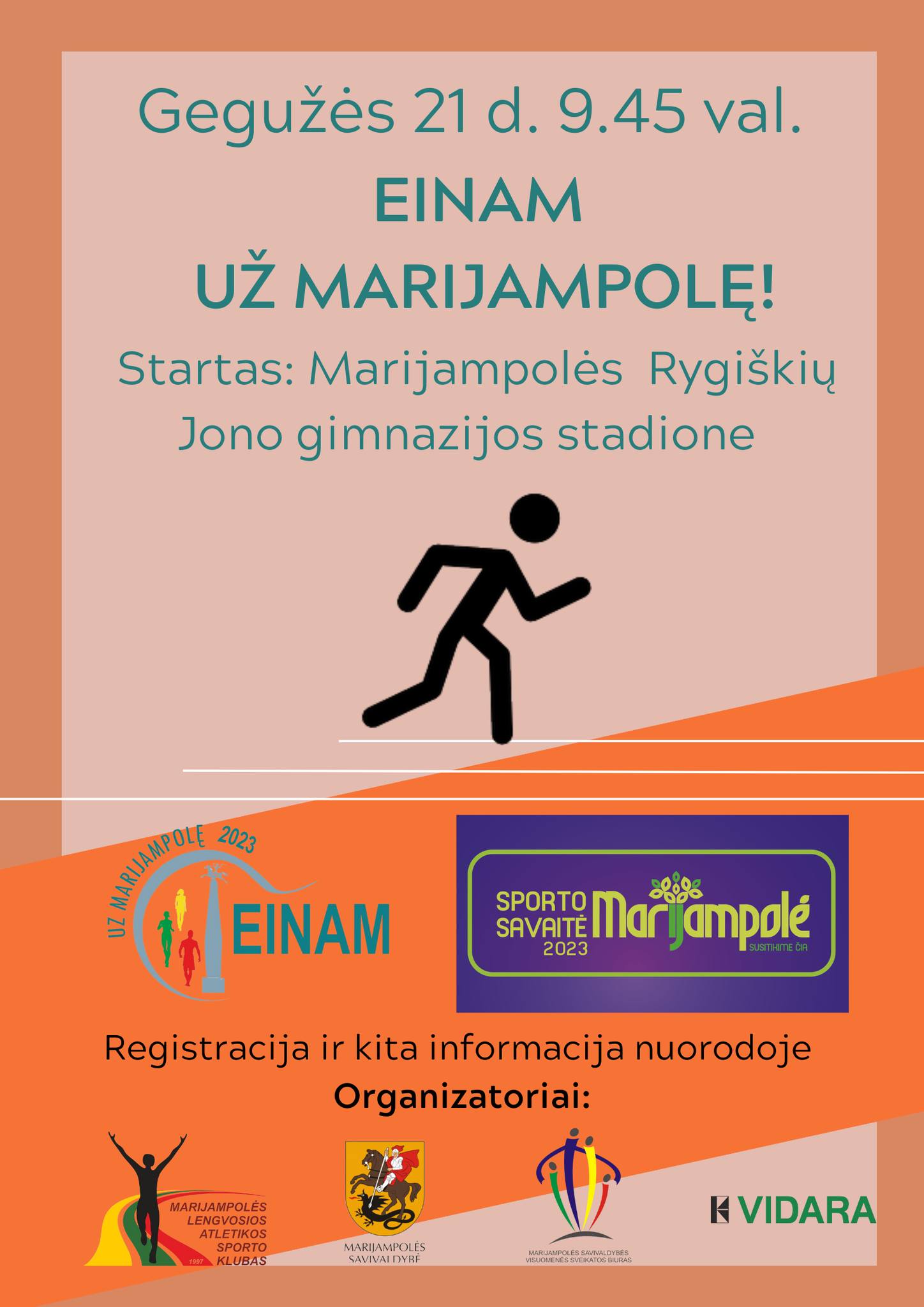 PĖSČIŲJŲ ŽYGIS „EINAM UŽ MARIJAMPOLĘ 2023”