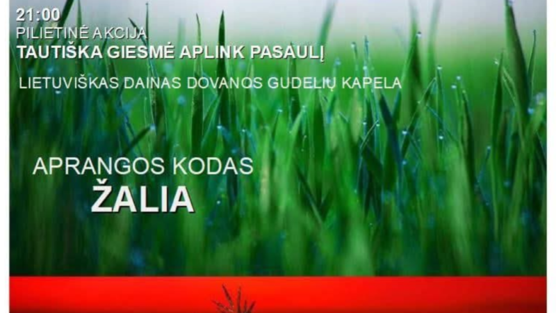 Tautiška giesmė Gudelių miestelyje 2025