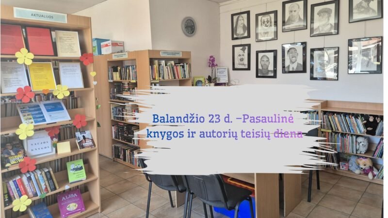 Pasaulinė knygos diena Gudelių bibliotekoje